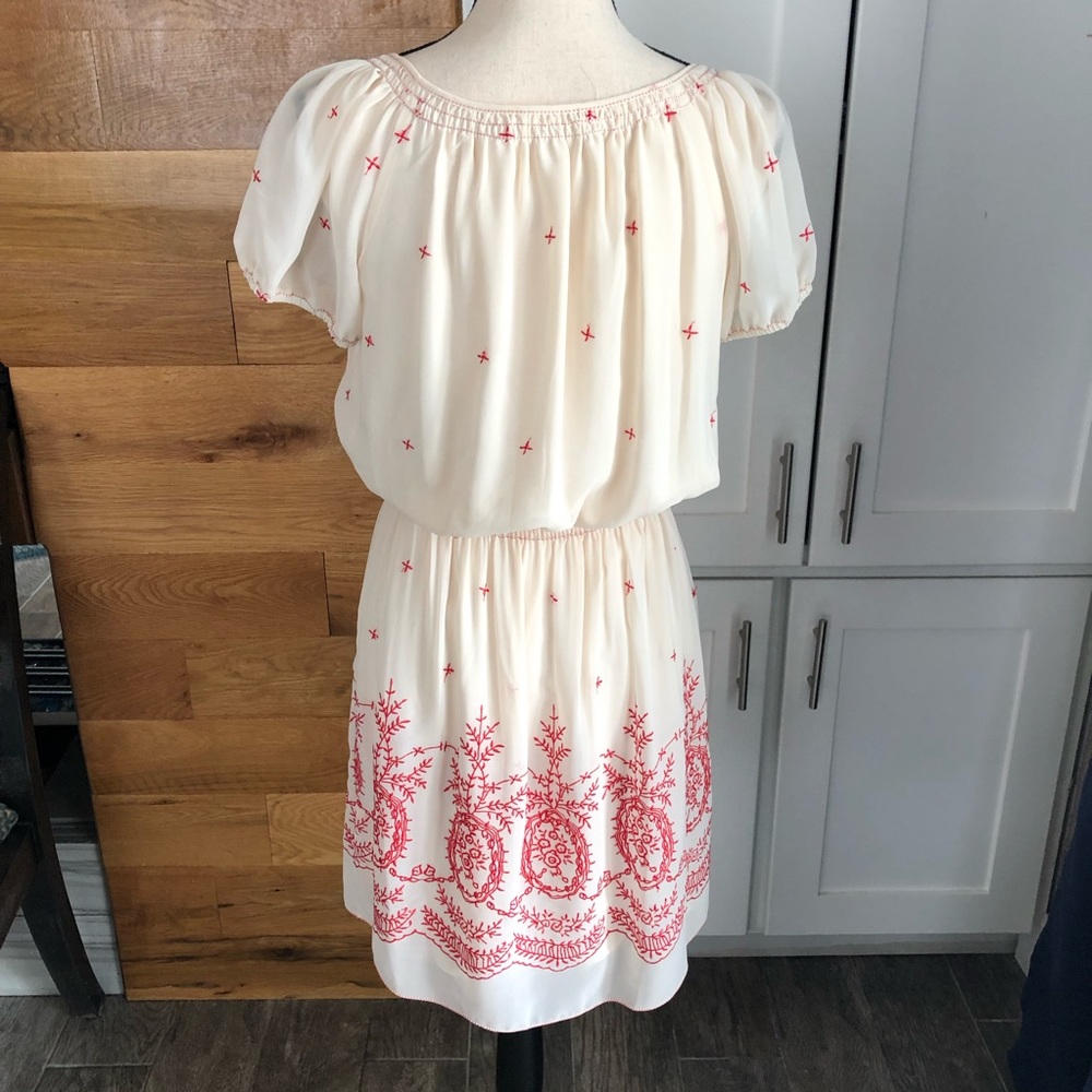 Max Studio Cream/Red Dress - Picture 3 of 3
